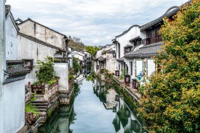 浙江绍兴仓桥直街八字桥历史遗址