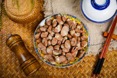 传统地方小吃水煮蚕豆