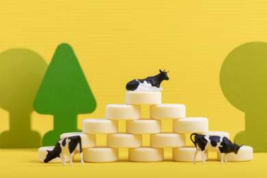 微缩创意纯天然奶制品奶片奶贝奶牛农场