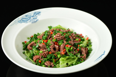 中国美食爆炒腰花