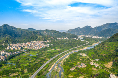 中国温州乐清雁荡山航拍