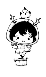 潮玩盲盒人物形象森林里的守护精灵