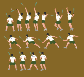 羽毛球分解动作