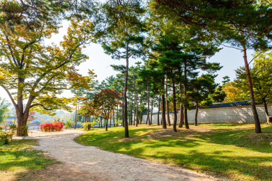 韩国首尔景福宫风光旅游城市