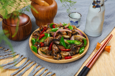特色美食菜肴小炒生蚝干