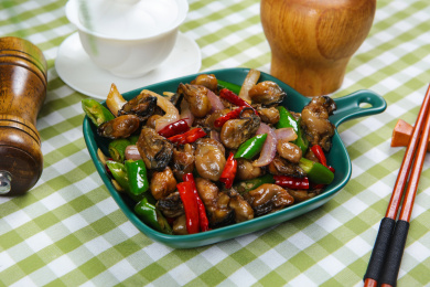 特色美食菜肴小炒生蚝干