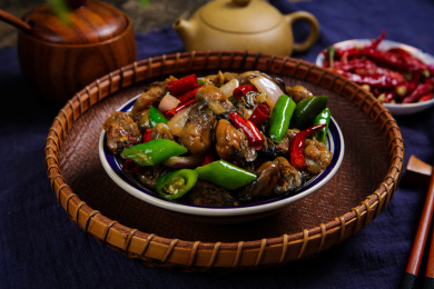 特色美食菜肴小炒生蚝干
