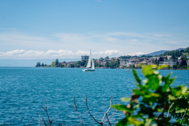 瑞士莱芒湖自然风光