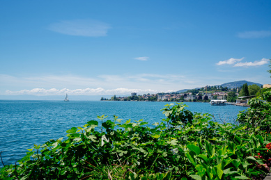 瑞士莱芒湖自然风光