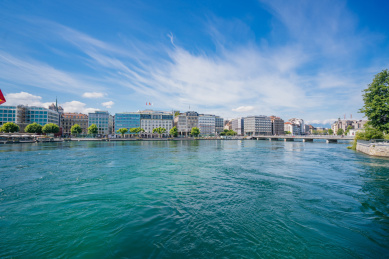 瑞士日内瓦国际都市风光