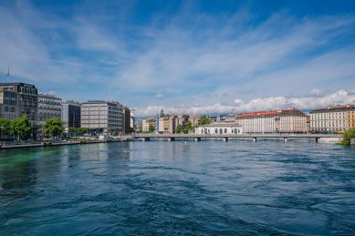 瑞士日内瓦国际都市风光
