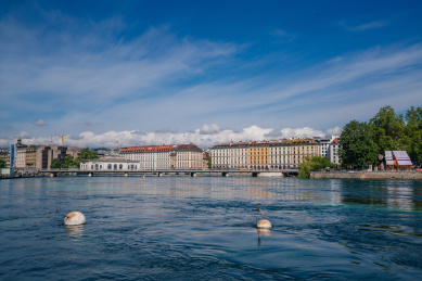 瑞士日内瓦国际都市风光