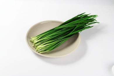 新鲜的猪红韭菜食材