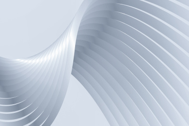 3D渲染银白色波形质感线条纹理