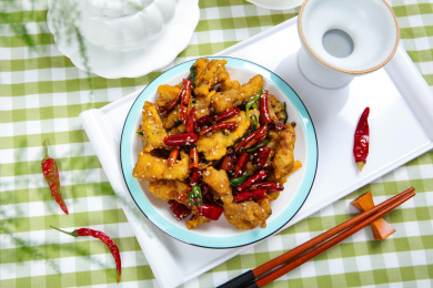 美食小吃炸小酥肉