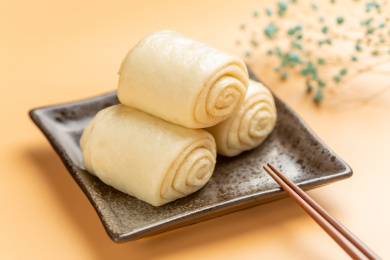 面食卷子花卷特写