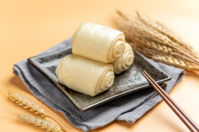 面食卷子花卷特写