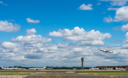 中国北京首都国际机场T3航站楼风光