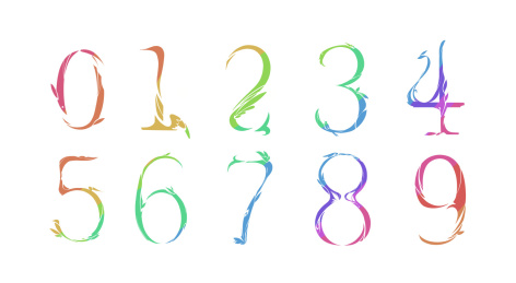 艺术数字系列插画素材