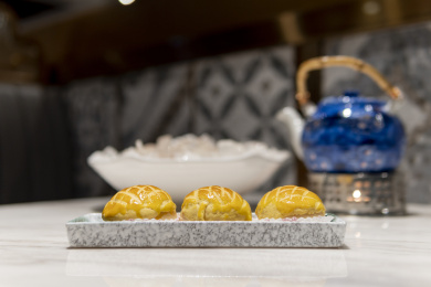  在中国广东酒楼里美味的广式点心