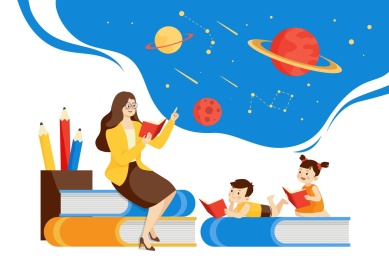 老师给孩子们上课