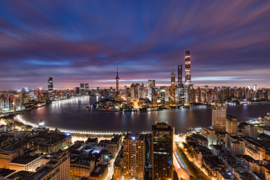 上海外滩全景风光