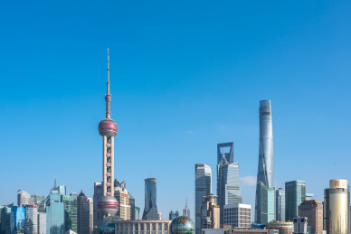 上海外滩外白渡桥陆家嘴景观景点
