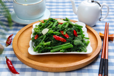 中餐菜肴家常菜清炒时蔬炒瓜尖
