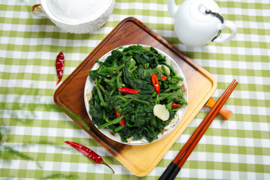中餐菜肴家常菜清炒时蔬炒瓜尖