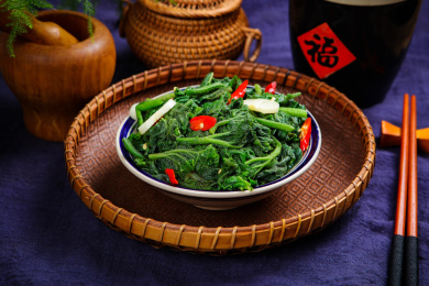 中餐菜肴家常菜清炒时蔬炒瓜尖