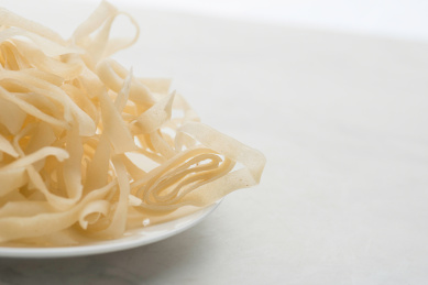 干燥的民间传统手工美食豆丝