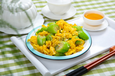 小吃家常菜胜瓜炒蛋