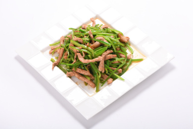 一盘青椒炒肉丝