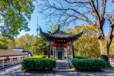 中国湖北武汉晴川阁景区禹碑亭