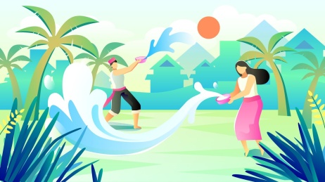 傣族泼水节人文风情