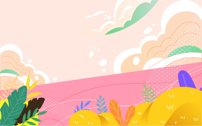 情人节海报节日情侣骑车约会七夕爱情插画