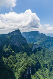 中国湖南张家界天门山旅游风光
