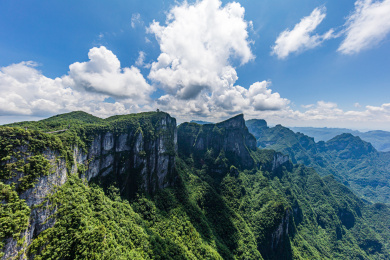 中国湖南张家界天门山旅游风光
