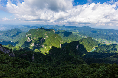 中国湖南张家界天门山旅游风光