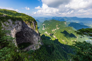 中国湖南张家界天门山旅游风光
