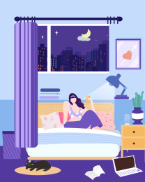 宅家生活的女孩