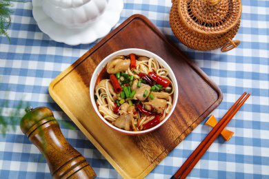 特色美食小吃红烧大肠面
