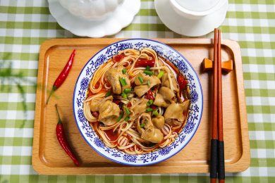 外卖快餐面食小吃肥肠面