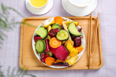 香脆美味的水果蔬菜干