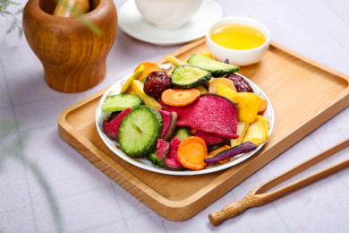 香脆美味的水果蔬菜干