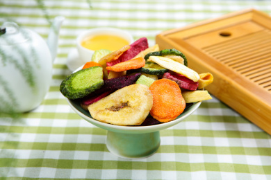 香脆美味的水果蔬菜干