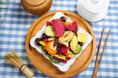 香脆美味的水果蔬菜干