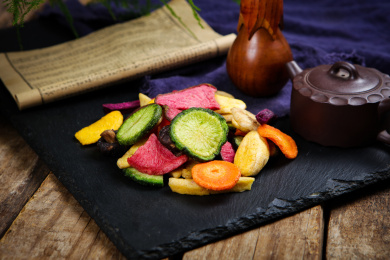 香脆美味的水果蔬菜干