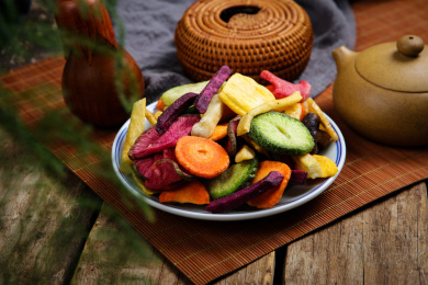 香脆美味的水果蔬菜干