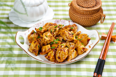 美食小吃干拌红油抄手